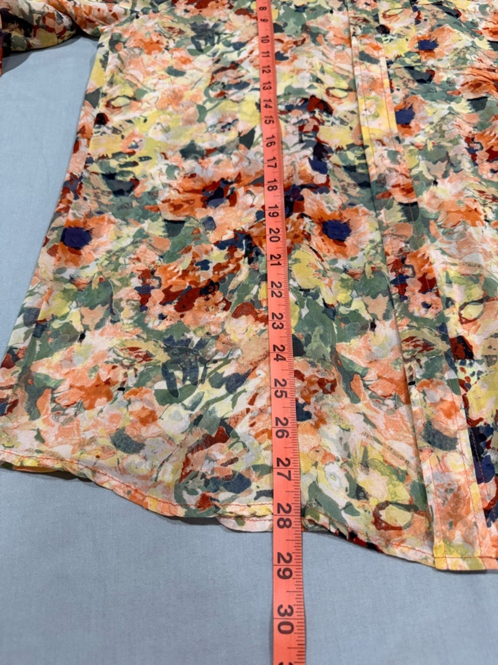 ORVIS Long Sleeve blouse  Multi-color Floral Print Pattern Medium - Picture 12 of 13